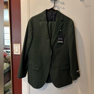 NWT Jos. A. Bank Suit Separates, Size 40R 34x32, Green Brushed Poly Blend